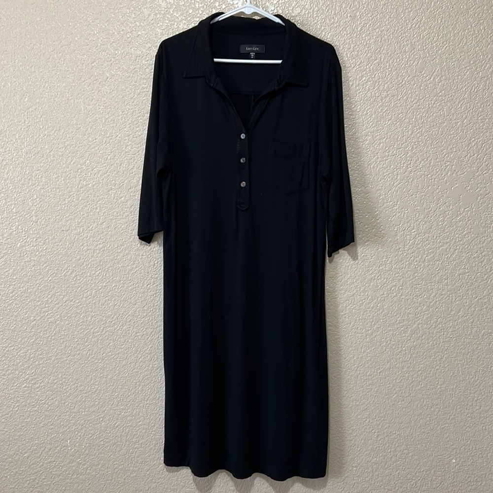 Karen Kane Basic Black 3/4 Sleeve Lose Fit Dress